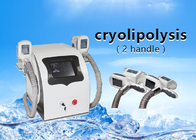 2 Handle portable Cryolipolysis slmming machine , fat freeze machine -2℃~-20℃ freezing temperature
